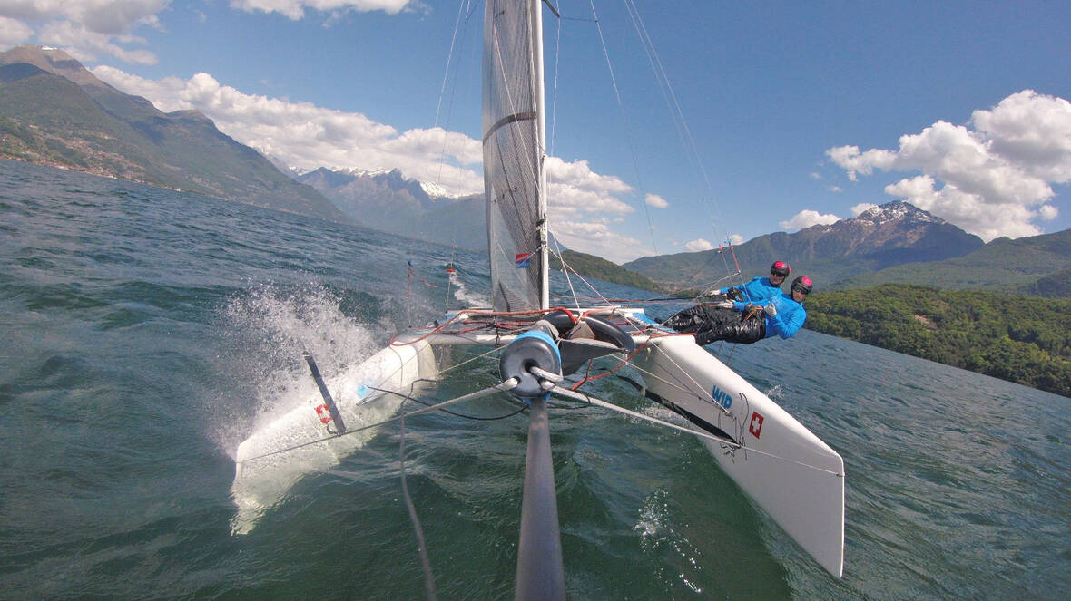 Regattatraining auf dem Comer See | © Katharina Stallinger